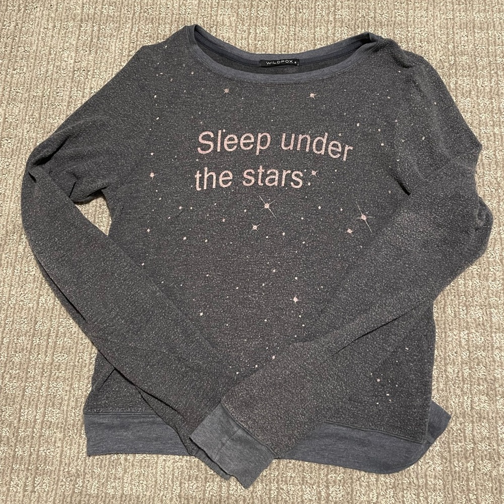 WILDFOX gray sweatshirt is size small